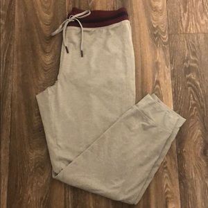 Grey jogger sweatpants